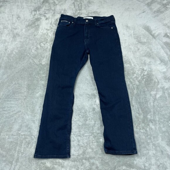 Calvin Klein Straight Fit Dark Wash Denim Jeans 34W x 29L Cotton Blend a1233 - Picture 1 of 7